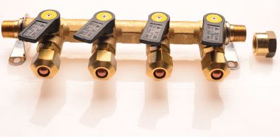 סעפת 3/8 4 יציאות אביבי